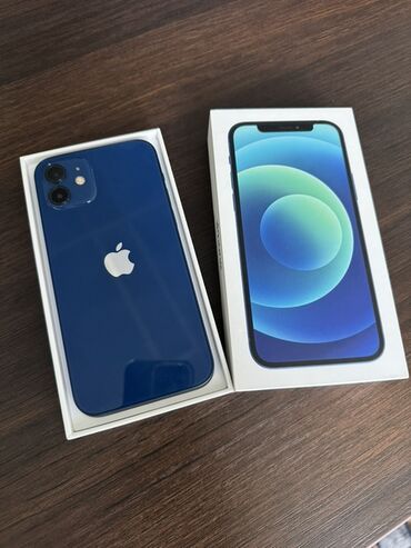 подарочный набор apple 6 в 1: IPhone 12, Көк, Куту