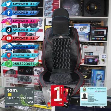 Oturacaq örtükləri: Oturacaq üçün cexol ( örtük, çexol ) istənilən avtomobilə var. Qiymət — 8