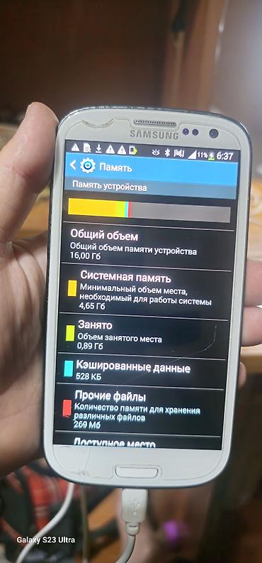note 3: Samsung I9300 Galaxy S3, Б/у, 16 ГБ, цвет - Белый, 1 SIM — 4