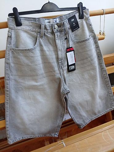 baletanke devojcice: Nove, džins bermude (baggy jorts) New Yorker, svetlo sive boje, vel — 4