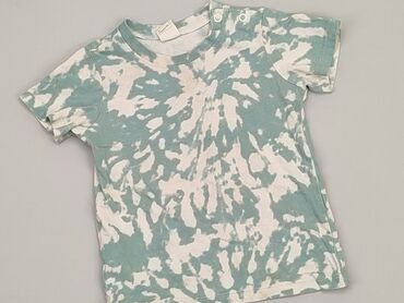 koszula turkusowa: Koszulka, H&M Kids, 9-12 m, stan - Dobry