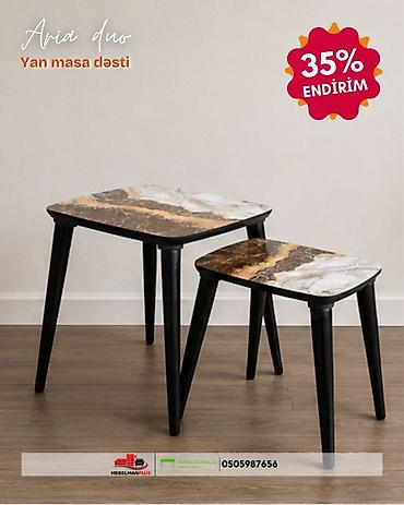 Masalar: Jurnal masası, Yeni, Açılmayan, MDF, Dördbucaq masa — 3