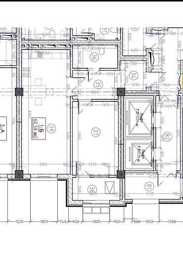 продаю квартиру псо: 2 комнаты, 60 м², Элитка, 7 этаж, ПСО (под самоотделку) — 4
