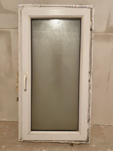 Plastik pəncərələr: İşlənmiş İki qat şüşə paketi Plastik pəncərə, Еni: 67 sm, Uzunluğu: 120 sm