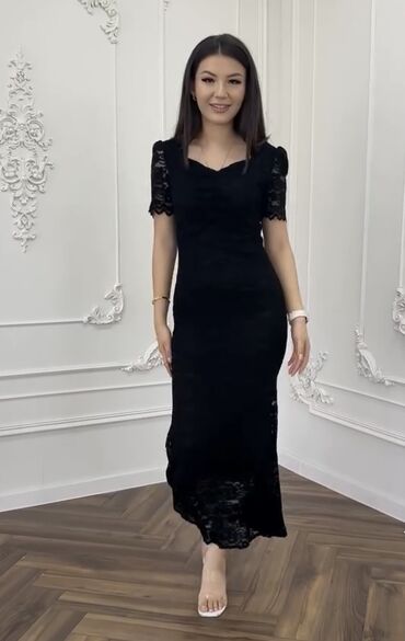 платье халат из фатина: Черное платье, классно сидит по фигуре подойдет для размера M Покупала