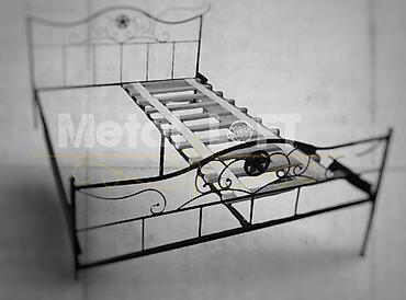 Kreveti: LUX M16 -metalni KREVETI od metala PO MERI lux Minimalistički dizajn — 6