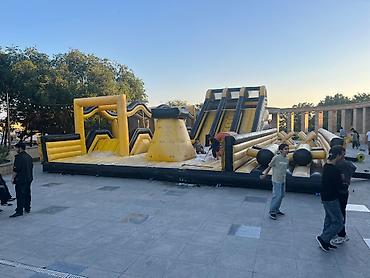 Batutlar: Hava batutu – 14x12 m ölçüdə böyük şişmə zolaq - Ölçü: 14 m x 12 m — 3