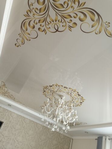 Натяжной потолок: Натяжной потолок Глянцевое, Матовое, 3D потолки Бесплатный замер, Гарантия, Монтаж at lalafo.kg — 4 Натяжной потолок: Натяжной потолок Глянцевое, Матовое, 3D потолки Бесплатный замер, Гарантия, Монтаж — 4