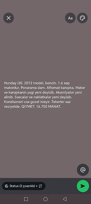 avto aksesuar kredit: Hyundai i30: 1.6 l | 2013 il Hetçbek — 1
