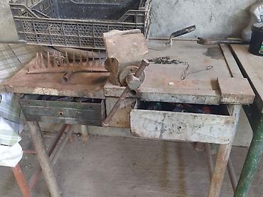 elektrik alətləri: Metall işləri üçün dəzgah – polad karkaslı iş masası və bərkidilmiş — 1