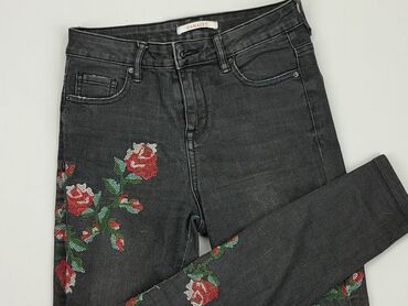 czarne spódnice jeansowe z przetarciami: Джинси, XS, стан - Хороший