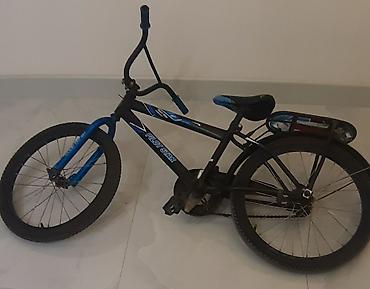 İdman velosipedləri: Uşaq velosipedi – BMX üslubunda - Rəng: qara–mavi, sükan ucları mavi — 5