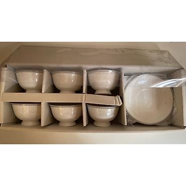 çay servis: Çay dəsti, rəng - Ağ, Farfor, 6 nəfərlik — 4