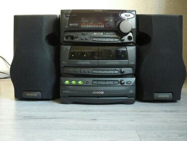 санарип тюнер: Музыкальный центр KENWOOD. CD-плейер на 3 диска, 2-х кассетная дека