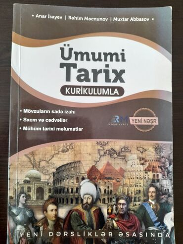 7 ci sinif umumi tarix: Ümumi tarix Anar İsayev qayda kitabı Yeni nəşr Heç işlənməyib, içində