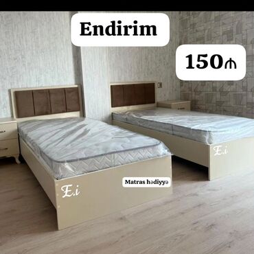 Çarpayılar: Yeni, Təknəfərlik çarpayı, Bazasız, Matras ilə, Siyirməsiz — 5