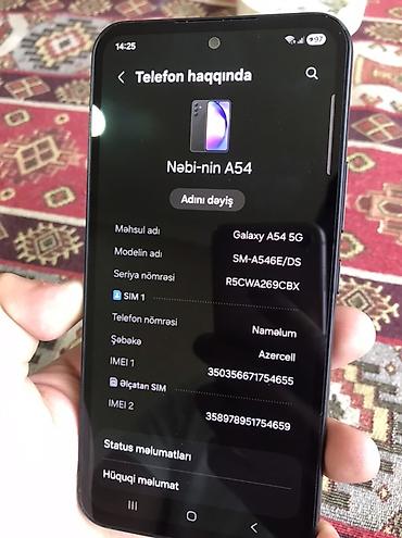 xiaomi note 20 ultra: Samsung Galaxy A54 5G, rəng - Qara, İki sim kartlı — 3