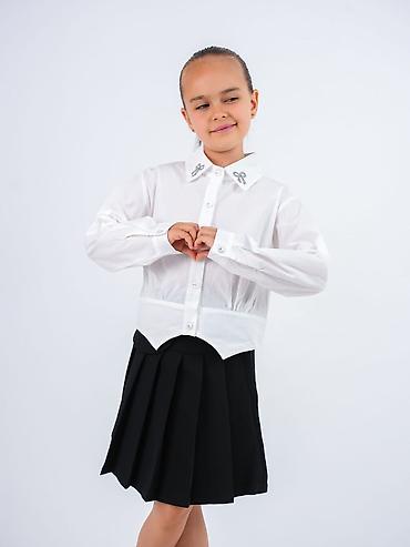 зимный форма: Школьная форма, цвет - Белый, Новый — 2