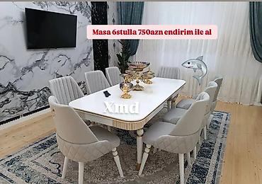 divan kreslo instagram: Qonaq otağı üçün, Yeni, 6 stul — 1