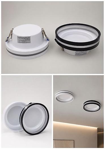 spot isiq: LED dairəvi tavan spotu - İnteqrasiya olunan LED işıq mənbəyi ilə — 1