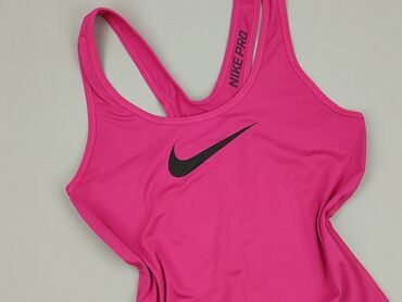 srebrny t shirty: Nike, Women`s top, size S (EU 36)