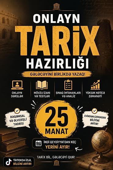 ipg tedris merkezi: Onlayn tarix hazırlığı və məktəb fənləri üzrə hazırlıq dərsləri — 1
