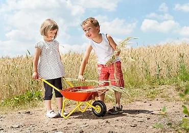 Sve za dečije igralište: Dečija metalna kolica za baštu - Robusna baštenska kolica prilagođena — 5