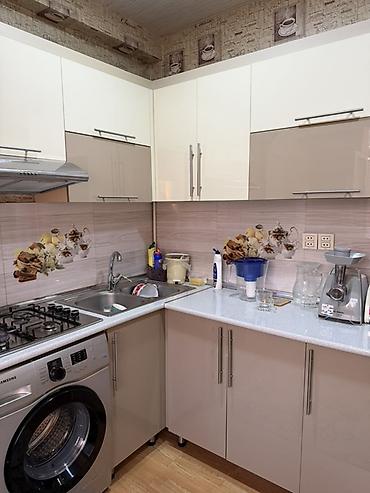 duru yağ: Mətbəx mebeli dəsti - Parlaq krem və bej rənglərdə MDF/Laminate — 8