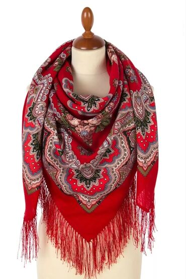 Платки: Платок, Павловопосадский, Зима, Оригинал — 13