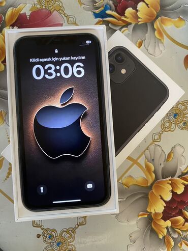 telefon ekranı üçün şəkillər: IPhone 11, 128 GB, Qara, Face ID