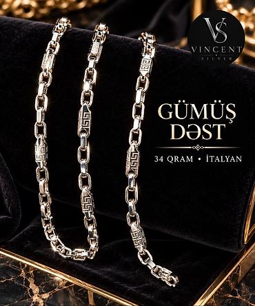 gumus dest: Dəstə daxildir: Boyunbağı, Gümüş, 925 Əyar — 3