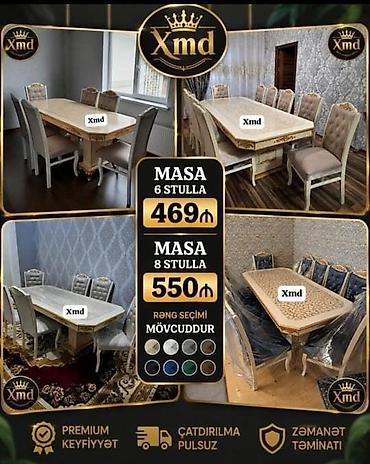 Xmd brendinin dəstləri – Yemək masası və stul komplektləri - lalafo.az -da Xmd brendinin dəstləri – Yemək masası və stul komplektləri -