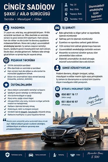 muravey satiram: 31 yaşım var orta boy xoş görünüşlü biriyəm ✅️sürücü şəxsi sürücü — 5