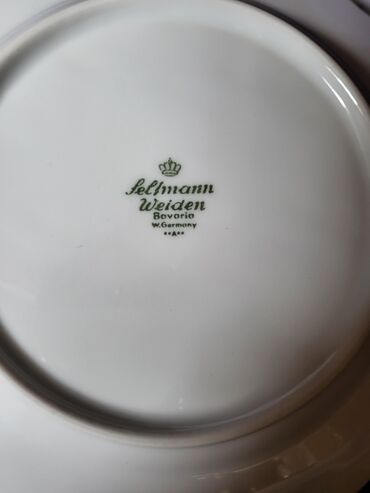 Ostali antikviteti: Tanjiri 1949-1954g.Seltnann Weiden Nemacka. Desertni bez — 2