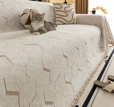 Чехлы для мягкой мебели: Покрывала/накидки на диван с жаккардовым рисунком, размер 180-200см — 2