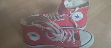 bele duboke cizme: Converse, 40, bоја - Crvena