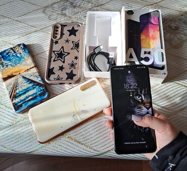 Samsung: Samsung Galaxy A50, rəng - Qara, İki sim kartlı