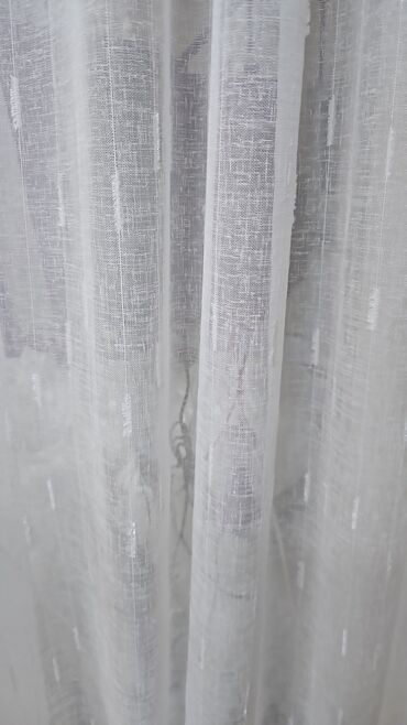 Parçalar: Ağ rəngli dekorativ tül parça dəsti - Yüngül, şəffaf və nəfəsalan — 7