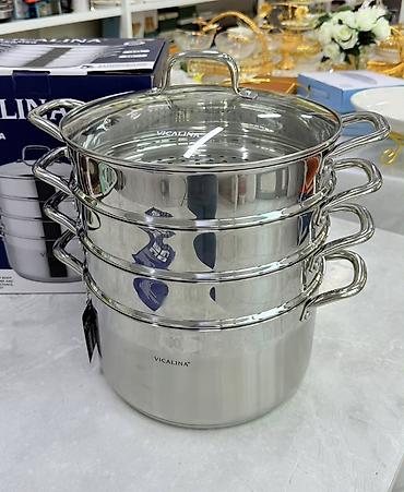 рыба семга: Мантоварка VICALINA VL-5030 оригинал Размеры: 1. 28 диаметр + 9 л — 6