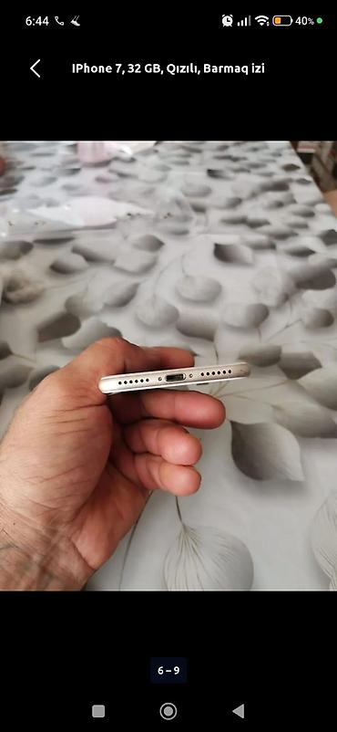 Apple iPhone: IPhone 7, 32 GB, Qızılı, Barmaq izi — 5