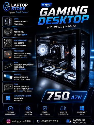 🔥 OYUN VƏ GÜNLÜK İŞLƏR ÜÇÜN GÜCLÜ GAMING DESKTOP! 🔥 Performans, sürət