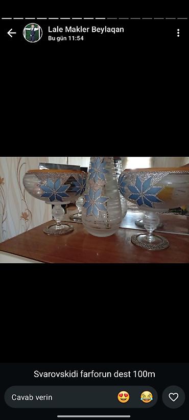 Swarovski detallı farfor dəst - Tərkib: 3 parçadan ibarət dekorativ lalafo.az -da Swarovski detallı farfor dəst - Tərkib: 3 parçadan ibarət dekorativ