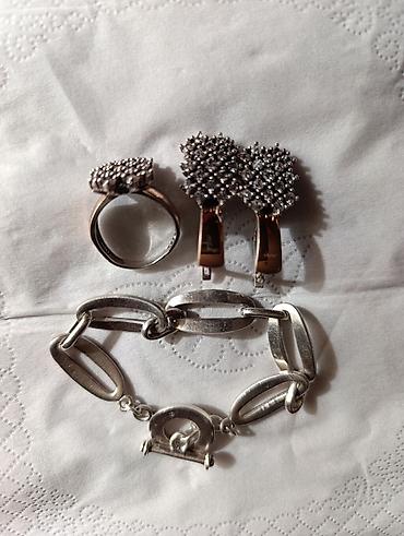 Серебряные браслеты: Набор украшений, Проба 925, Женские, Б/у — 2