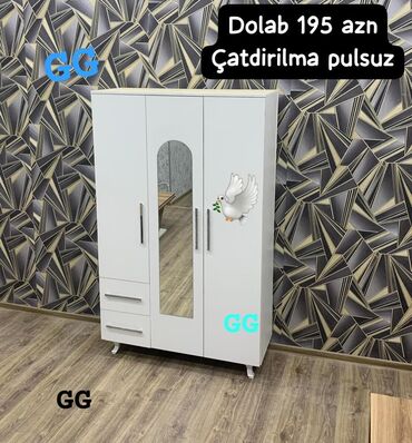 Masa və oturacaq dəstləri: Yeni, Düz dolab, Qarderob, paltar dolabı