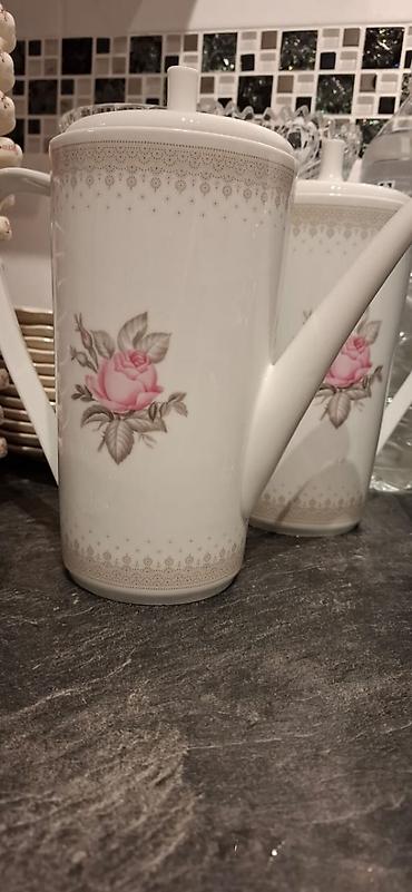 cay servisi: Çay dəsti, rəng - Ağ, Farfor, Almaniya — 7