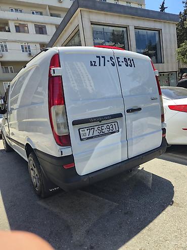 фургоны категории б: Mercedes-Benz Vito yük mikroavtobusu - Korpus: ağ rəngli, qapalı yük — 3