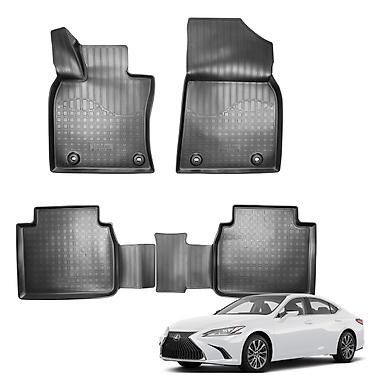 полики лексус ес: 3D Резиновые Полики Для салона Lexus, цвет - Черный, Новый, Самовывоз, Платная доставка — 1