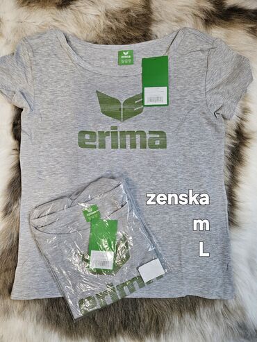 Majice: Majica na kratke rukave, S, bоја - Siva, Pamuk — 10