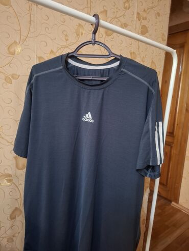 базовая футболка оверсайз мужская: Футболка 2XL (EU 44), цвет - Синий