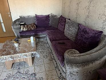 Divanlar: Künc divan, İşlənmiş, Açılan, Bazasız, Vеlur parça, Çatdırılma yoxdur — 1